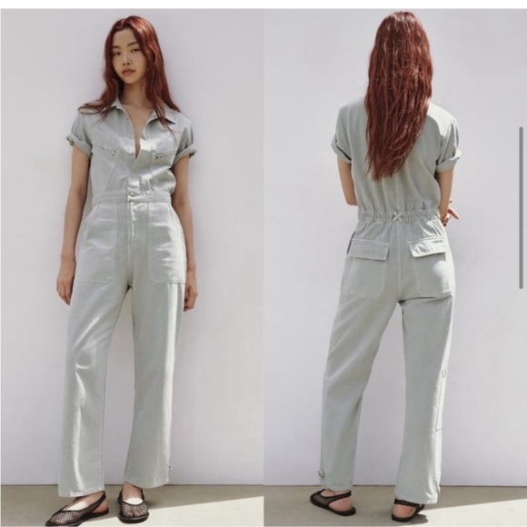 Zara Pants - Nwt Zara Gray Jumpsuit